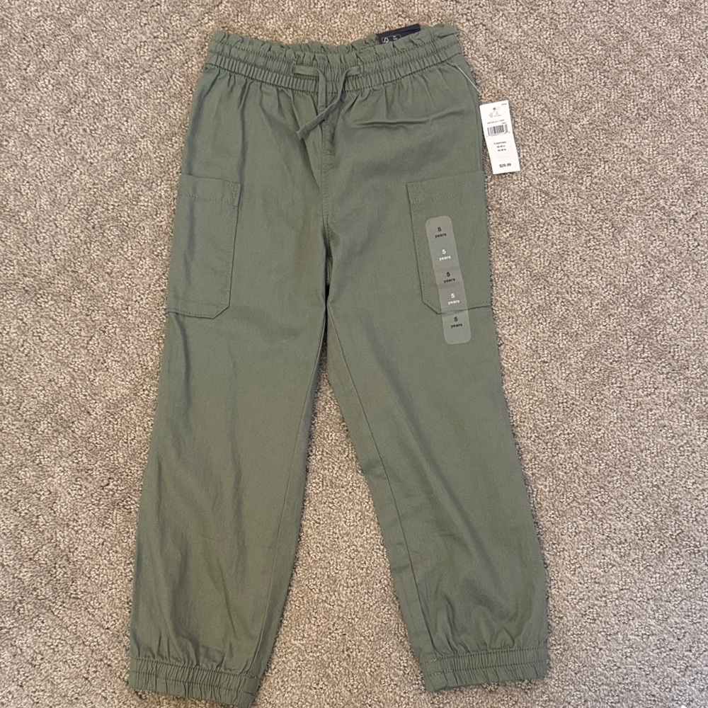 GAP Kids Green Cargo Joggers